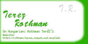 terez rothman business card